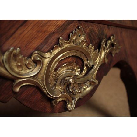 Kleine original antike französische Massivholz Kommode Marmor ca 1920