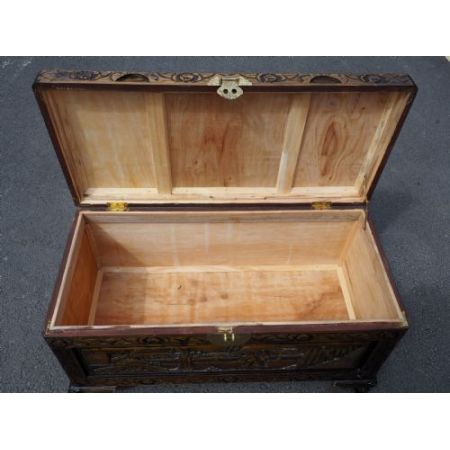 Einmalige Chinesische Kampfer Truhe Kiste antik ca 1920