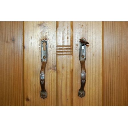 Original antiker Kiefern Schrank Weichholz englisch ca 1890