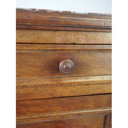 Antiker Nussbaum Nachtschrank Marmor original französisch ca 1890