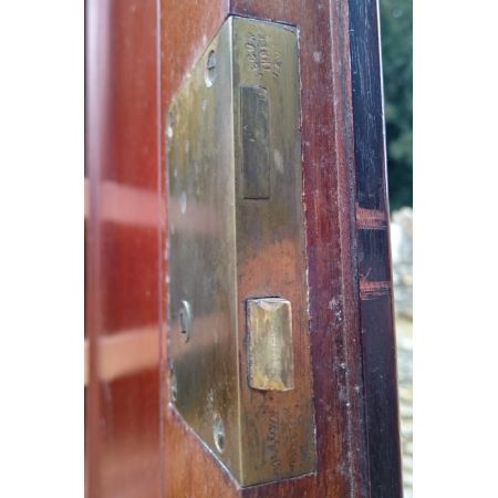 Edwardianischer englischer Mahagoni Linen Press Kleiderschrank original antik Gillows ca 1910