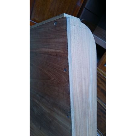 Edwardianischer englischer Mahagoni Linen Press Kleiderschrank original antik Gillows ca 1910