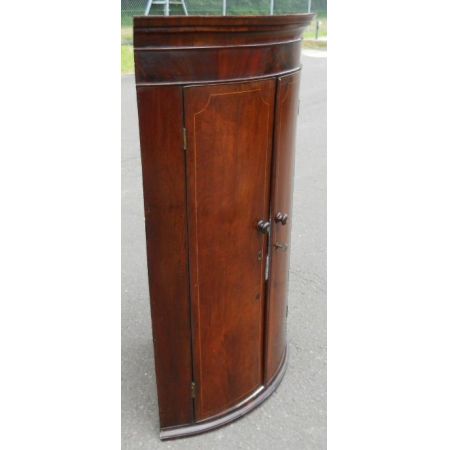 Georgianischer original antiker Mahagoni Eckschrank englisch ca 1800