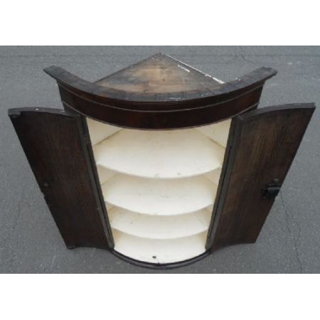Georgianischer original antiker Mahagoni Eckschrank englisch ca 1800