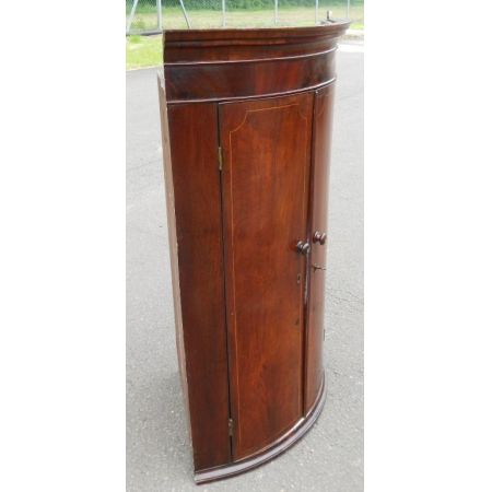 Georgianischer original antiker Mahagoni Eckschrank englisch ca 1800