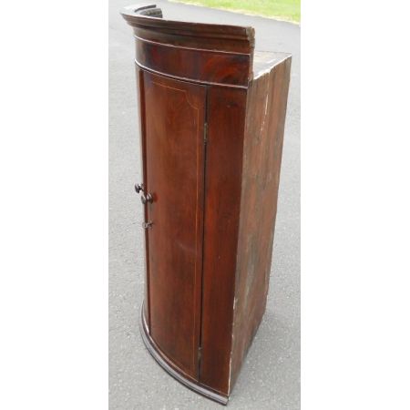 Georgianischer original antiker Mahagoni Eckschrank englisch ca 1800