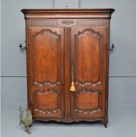 Original antiker kleiner Nussbaum Kleiderschrank französisch ca 1780