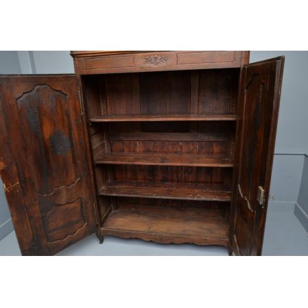 Original antiker kleiner Nussbaum Kleiderschrank französisch ca 1780
