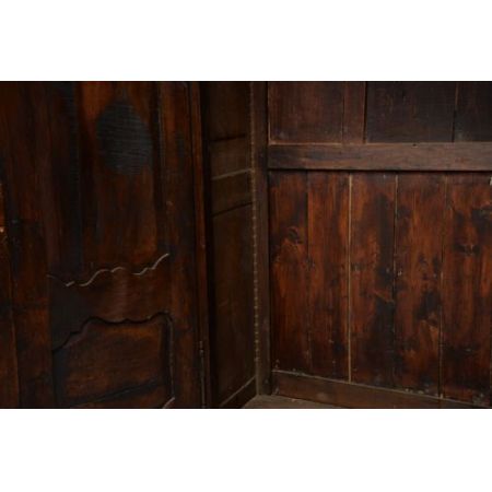 Original antiker kleiner Nussbaum Kleiderschrank französisch ca 1780