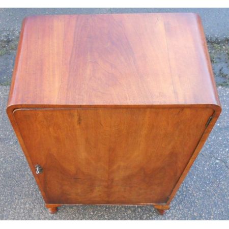 Wunderbarer antiker Art Deco Nussbaum Schrank englisch ca 1930