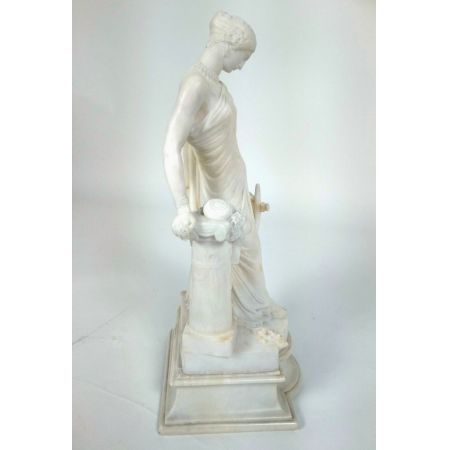 Original antike englische Marmor Figur Griechische Jungfrau ca 1880