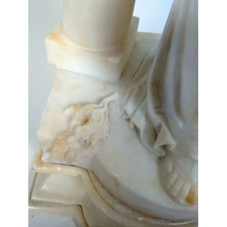  Original antike englische Marmor Figur Griechische Jungfrau ca 1880