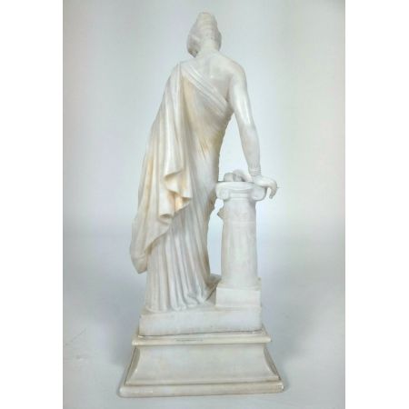  Original antike englische Marmor Figur Griechische Jungfrau ca 1880