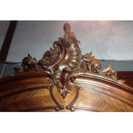 Fantastischer antiker französischer Palisander Kleiderschrank Spiegel ca 1910
