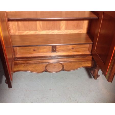 Fantastischer antiker französischer Palisander Kleiderschrank Spiegel ca 1910