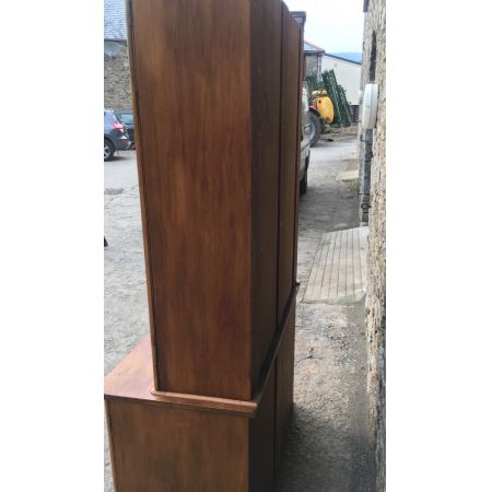 Antiker original viktorianischer Kleiderschrank Kiefer Weichholz englisch ca 1850