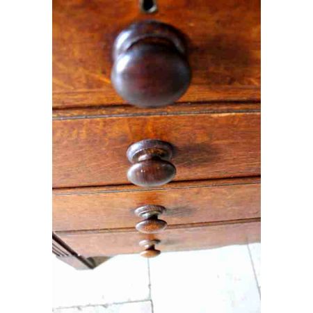 Original antiker Landhaus Eichen Kleiderschrank Linen Press englisch ca 1850-80