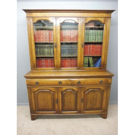 Zeitloser antiker edwardianische Eichen Bücherschrank englisch ca 1910