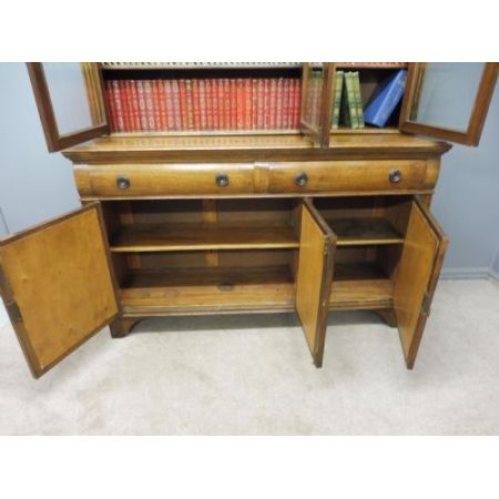 Zeitloser antiker edwardianische Eichen Bücherschrank englisch ca 1910