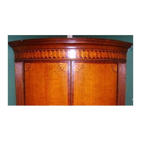 Original antiker georgianischer Eichen Eckschrank englisch ca 1770