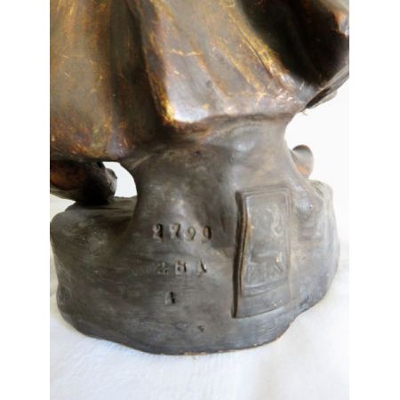 Große original antike Terrakotta Figur Wasserträgerin Goldscheider ca 1900