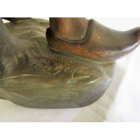 Große original antike Terrakotta Figur Wasserträgerin Goldscheider ca 1900