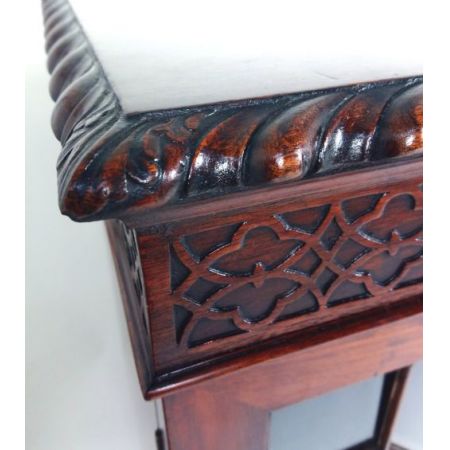 Viktorianische Antike Mahagoni Vitrine Bücherschrank englisch ca 1880