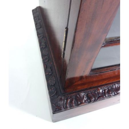 Viktorianische Antike Mahagoni Vitrine Bücherschrank englisch ca 1880