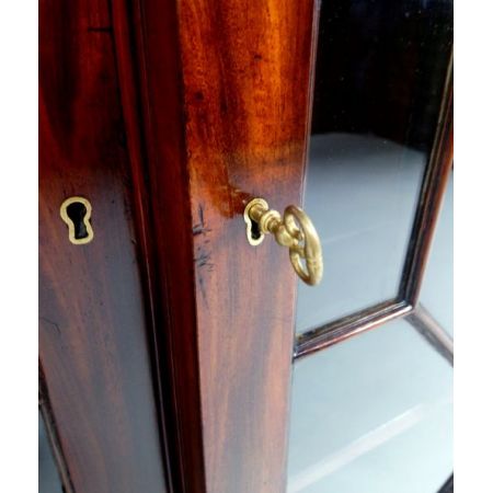 Viktorianische Antike Mahagoni Vitrine Bücherschrank englisch ca 1880