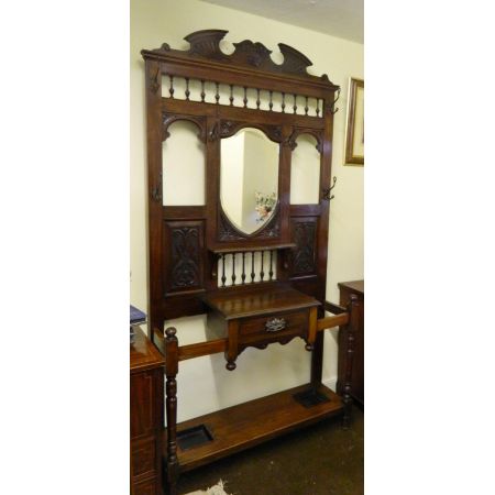 Fabelhafte antike Mahagoni Garderobe Flurgarderobe englisch ca 1890