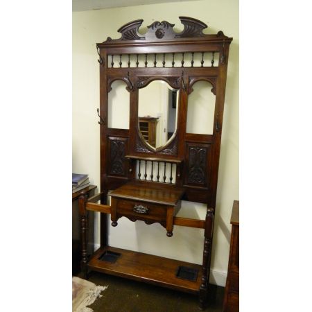 Fabelhafte antike Mahagoni Garderobe Flurgarderobe englisch ca 1890