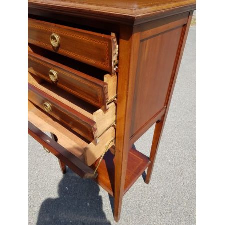 Edwardianischer original antiker Musikschrank Kommode englisch 1890