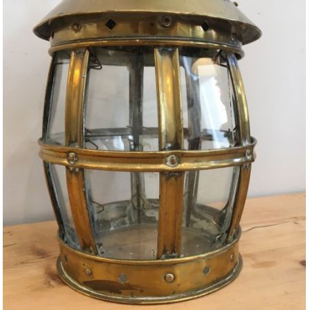 Attraktive antike Arts and Crafts Messing Laterne englisch ca 1900