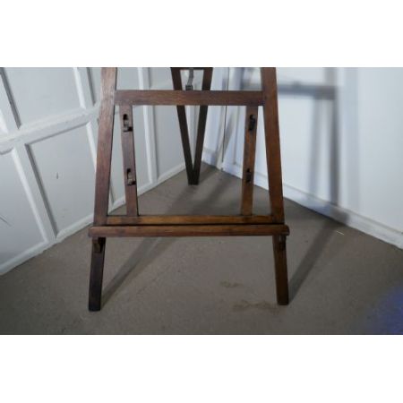 Einmalige antike englische Maler Staffelei Kiefer verstellbar 19. Jh