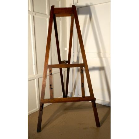 Einmalige antike englische Maler Staffelei Kiefer verstellbar 19. Jh