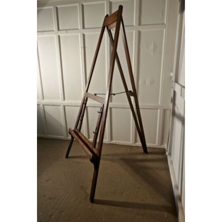 Einmalige antike englische Maler Staffelei Kiefer verstellbar 19. Jh