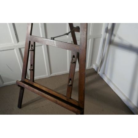 Einmalige antike englische Maler Staffelei Kiefer verstellbar 19. Jh