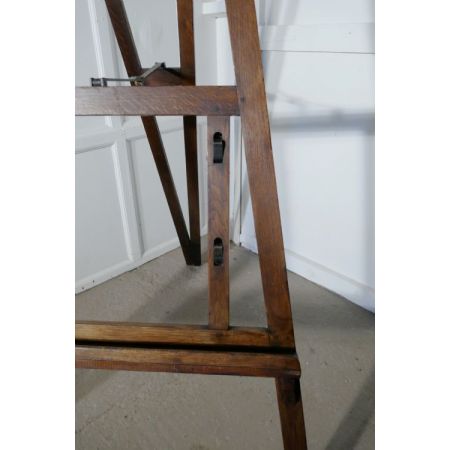 Einmalige antike englische Maler Staffelei Kiefer verstellbar 19. Jh