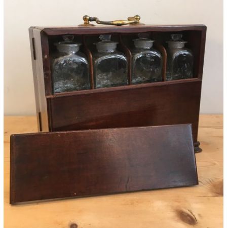 Einmaliger antiker Mahagoni Medizinschrank englisch ca 1800