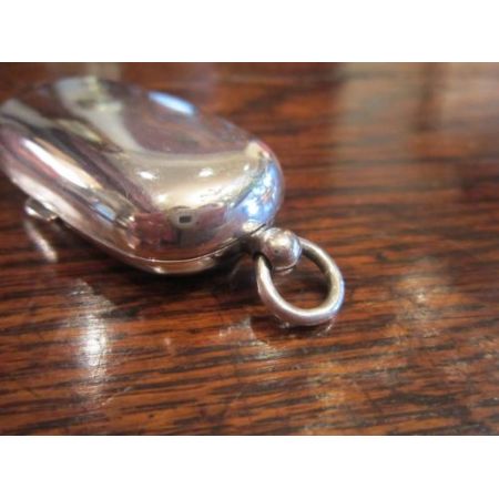 Edwardianisches Sovereign Case Etui Silber antik englisch ca 1890