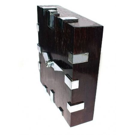 Seltene original antike Palisander Art Deco Wanduhr englisch Zenit 1930 