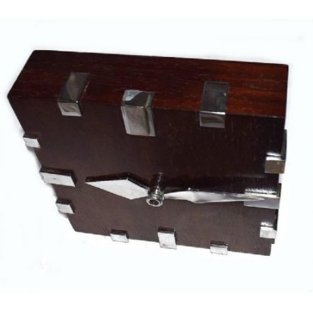 Seltene original antike Palisander Art Deco Wanduhr englisch Zenit 1930 