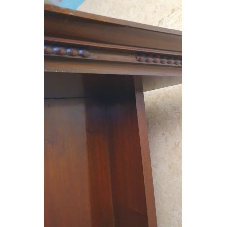 Art Nouveau Antike Vitrine Nussbaum Jugendstil englisch ca 1900