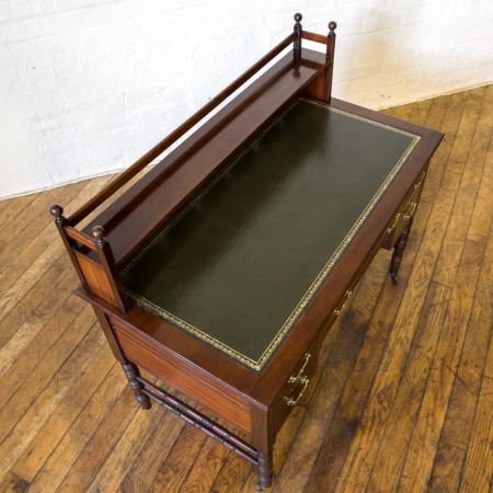 Ausgezeichneter antiker viktorianischer Mahagoni Schreibtisch englisch ca 1850