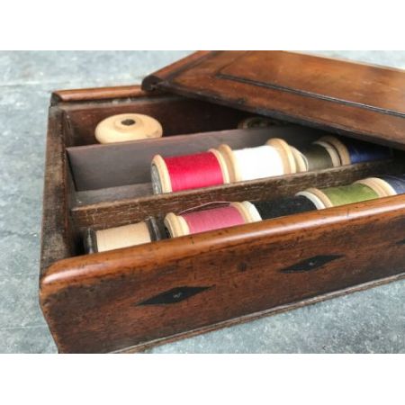 Original englisches Regency Nähkästchen Kiste antik ca 1810