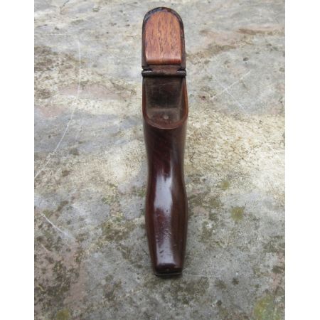 Feine antike englische Schnupftabak Dose Holz  ca 1840