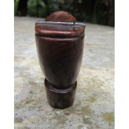 Feine antike englische Schnupftabak Dose Holz  ca 1840