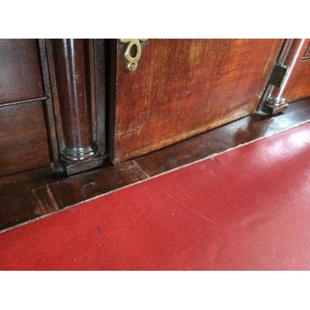 Antikes original georgianisches Mahagoni Bureau Bookcase englisch ca 1780