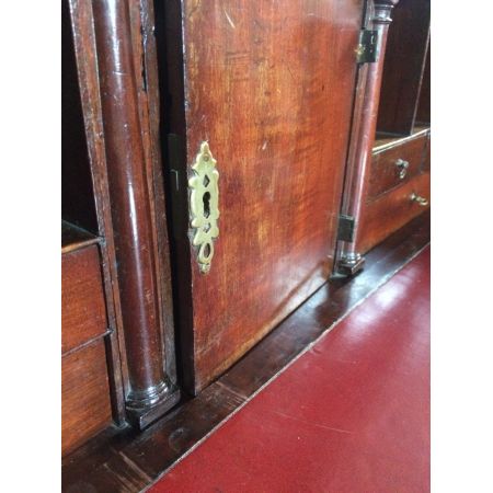 Antikes original georgianisches Mahagoni Bureau Bookcase englisch ca 1780