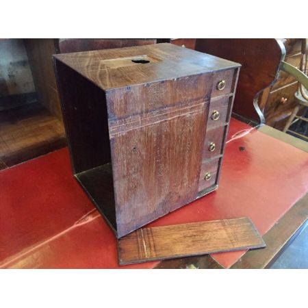 Antikes original georgianisches Mahagoni Bureau Bookcase englisch ca 1780